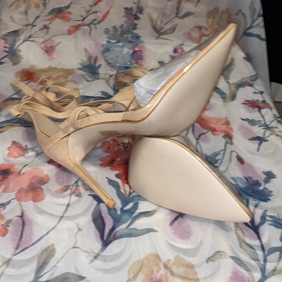 BNIB Nude Microsuede Public Desire Heels - Picture 7 of 14